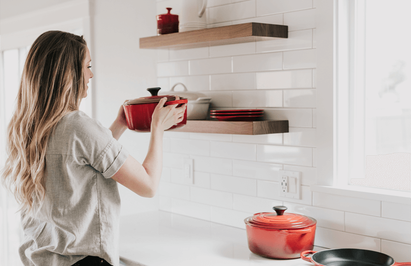 Wooden bowl and plates